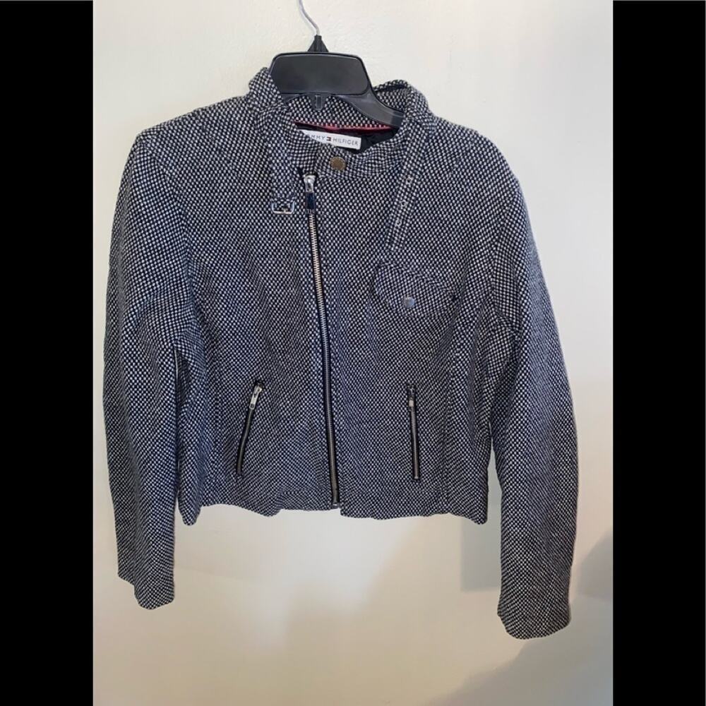 TOMMY HILFIGER WOMENS FULL ZIP JACKET SIZE L MINT